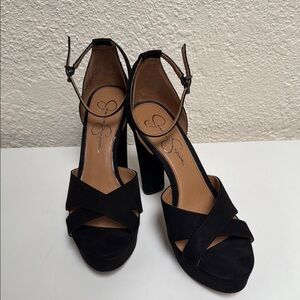 Jessica Simpson - Black Strappy Heels